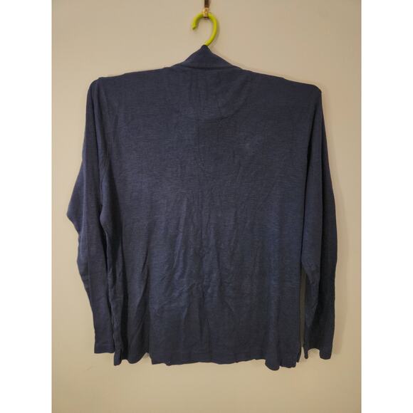 Fish Hippie 1/4 Zip Activewear Top Large Blue Long Sleeve Pullover Outdoors - Picture 4 of 11